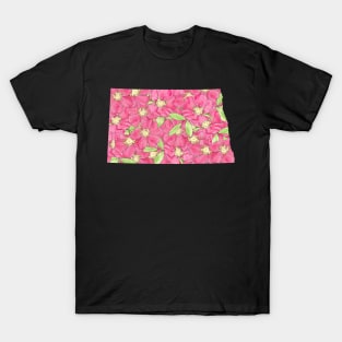 North Dakota in Flowers T-Shirt